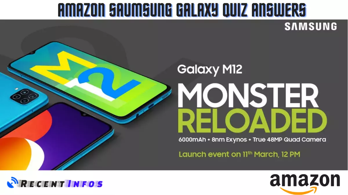 Amazon Saumsung Galaxy m12 Quiz Answers