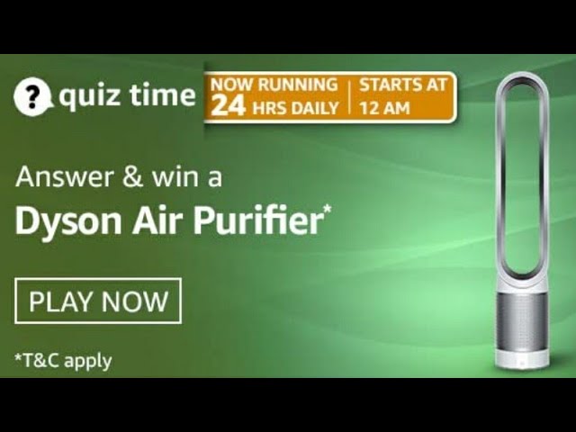 Amazon Quiz 13 April, 2021 Answers