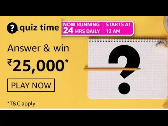 Amazon Quiz 7 April, 2021 Answers Win 25,000 Amazon Pay Balance