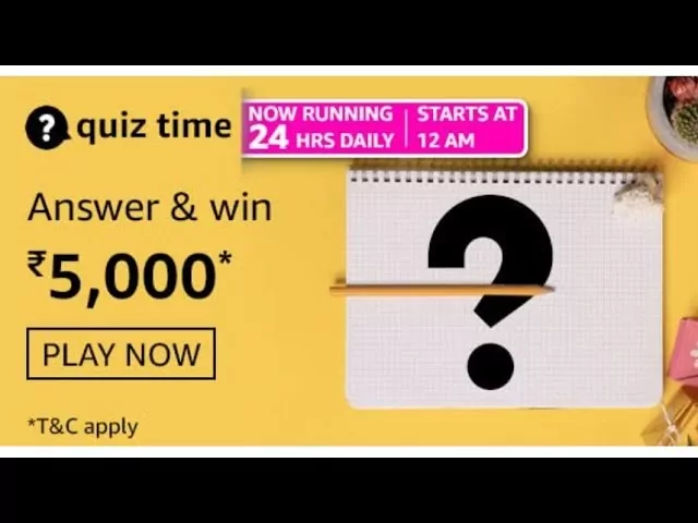 Amazon quiz 5th april, 2021 answers