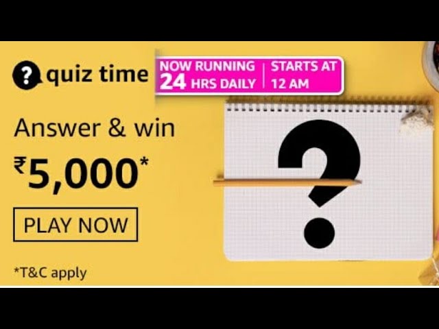 amazon quiz today answers