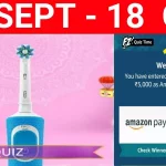 Oral B electric toothbrush amazon quiz answers