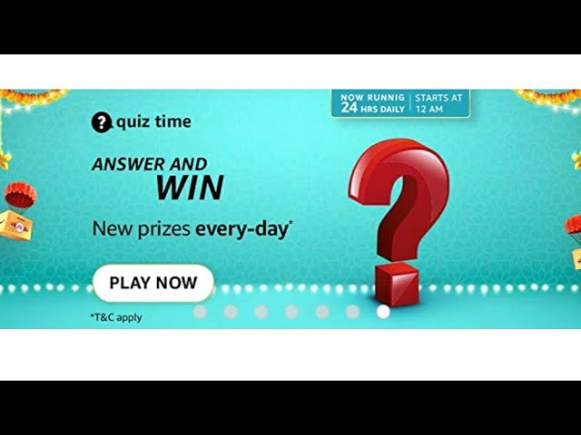 amazon 28 september quiz answers