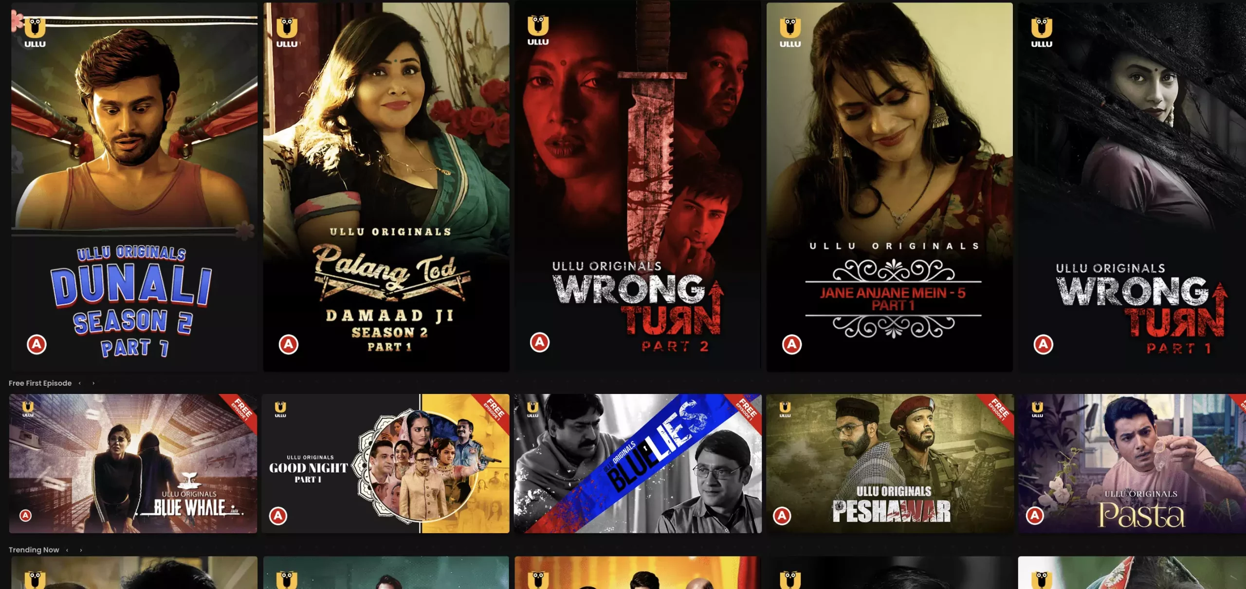 Ullu Web Series Actress Cast name list